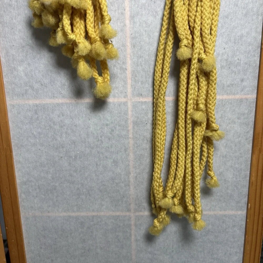 Vintage Macrame With‎ Dried Flowers Towel Hanger Wall Decor Set Cottagecore